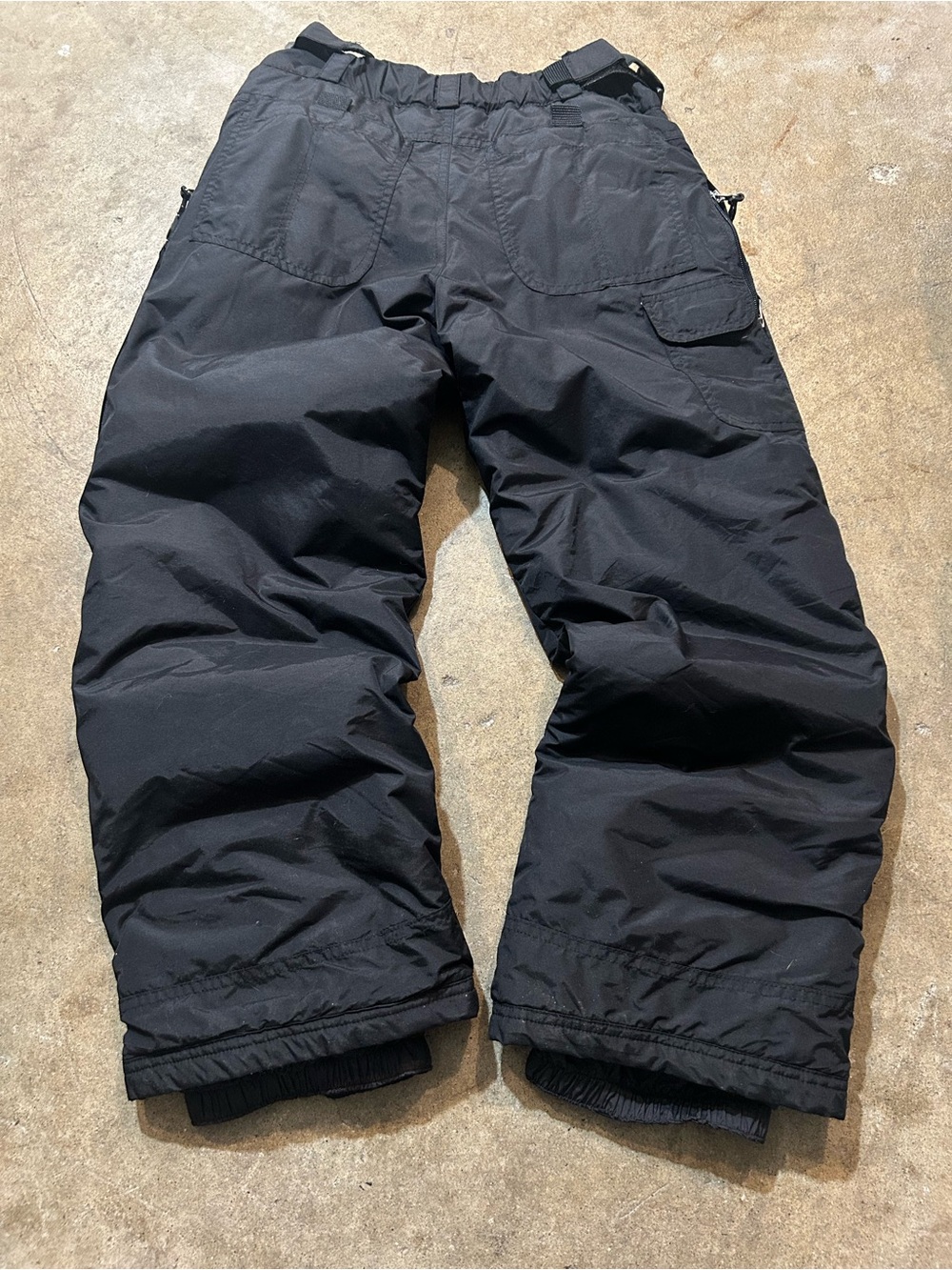 Men's Black Insulated Snow Pants